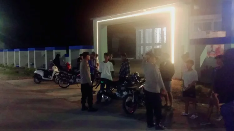 Remaja Lomba Lari, Polsek Dampal Selatan Turun Tangan