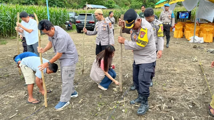 Polres Buol Gelar Penanaman Jagung Serentak Kuartal I 2026