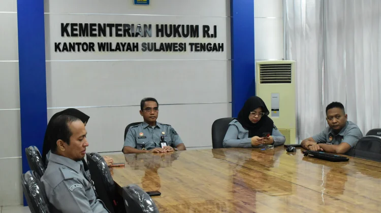Kemenkum Sulteng Ikuti Evaluasi Laporan Keuangan 2025