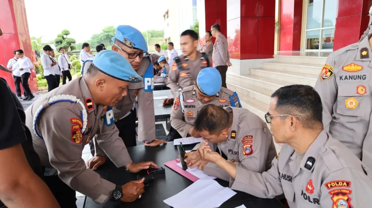 Bidpropam Polda Sulteng Gelar Pemeriksaan Senjata Api