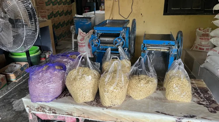 Menjelang hari Raya idul Fitri pesanan mie giling solo meningkat pesat