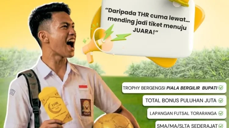 Sambut HUT Parimo, Turnamen Futsal Berhadiah Rp24 Juta