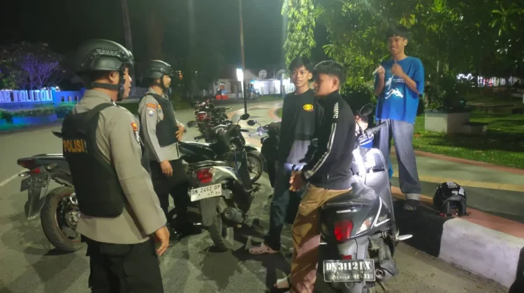 Polsek Baolan Gencarkan Patroli Jaga Kamtibmas Tolitoli Aman