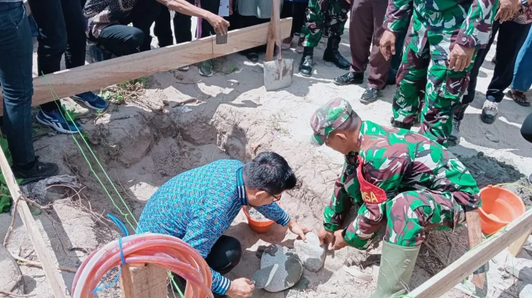 Kodim Bangun Jembatan Perintis Garuda di Nalu