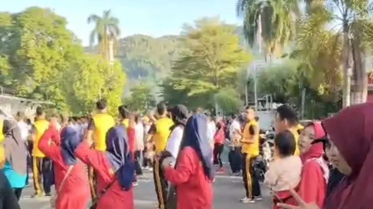 Senam Perdana ASN Tolitoli untuk Kesehatan Pegawai