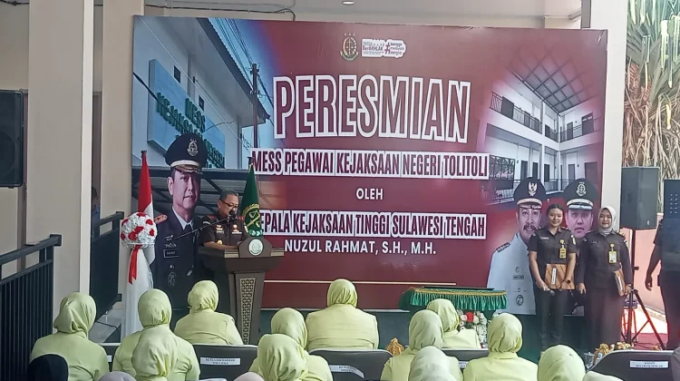 Kejati Sulteng Resmikan Mes Pegawai Kejari Tolitoli