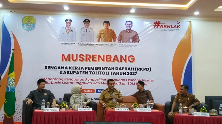 Pemda kabupaten Tolitoli Gelar Musrenbang RKPD 2027