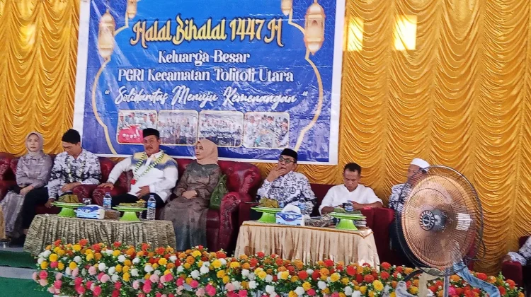 Ratusan Guru PGRI Tolitoli Utara Gelar Halal Bihalal