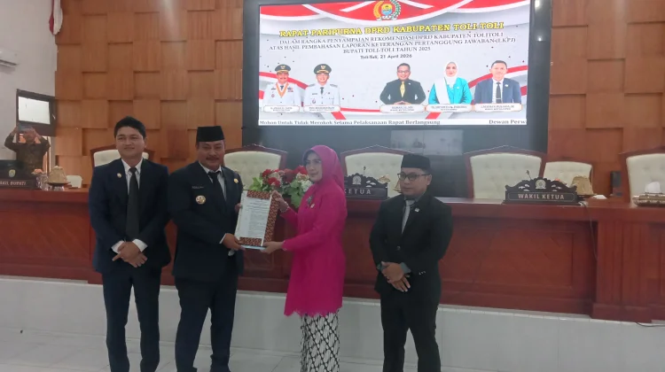 DPRD Tolitoli Sampaikan Rekomendasi LKPJ Bupati 2025, Soroti Peningkatan Kinerja