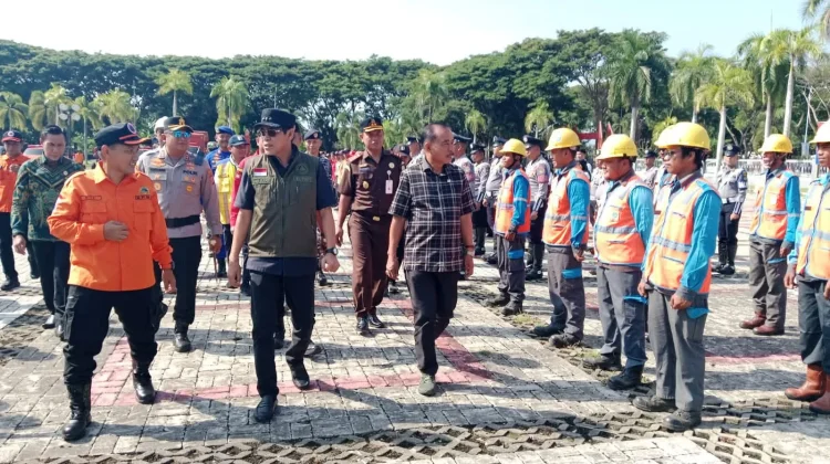 Bupati H. Erwin Burase Pimpin Apel Siaga kesiapan siangan bencana