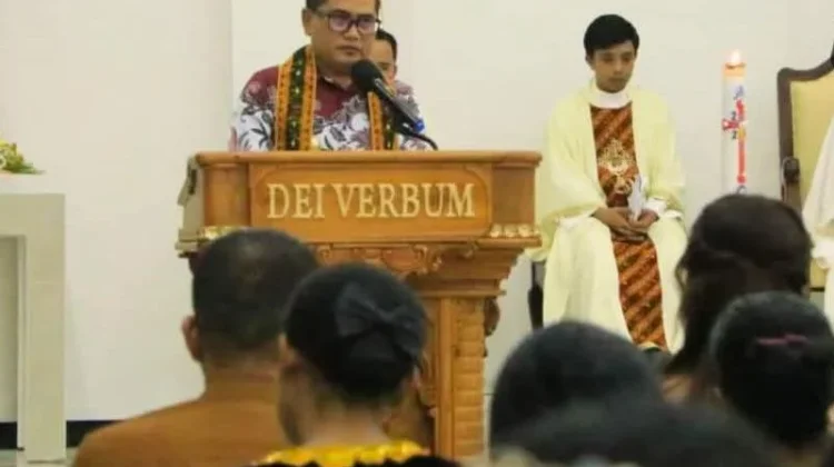 Risharyudi Triwibowo, Resmikan Gereja Katolik St. Yohanes Don Bosco Buol
