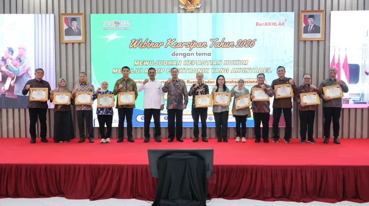 Sekjen ATR/BPN Apresiasi Satker Berprestasi di Bidang Arsip