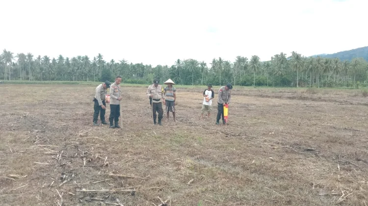 Kapolsubsektor Mepanga Dampingi Penanaman Jagung di Kotaraya Barat