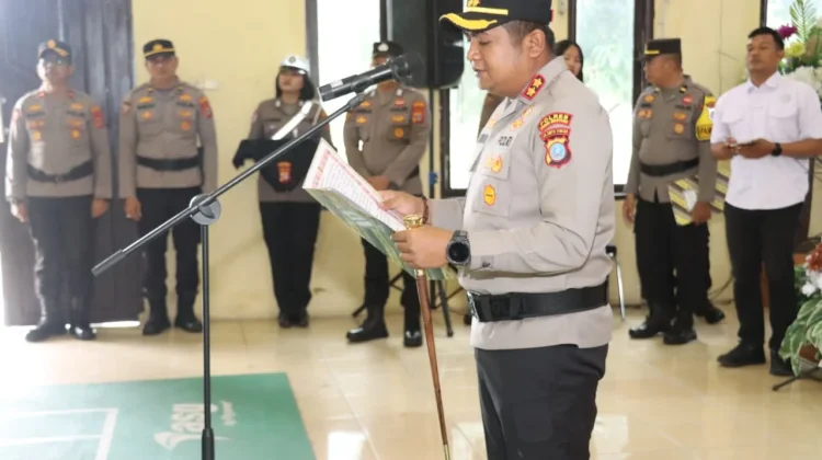 Kapolres Parigi Moutong Pimpin Langsung Sertijab Pejabat Strategis