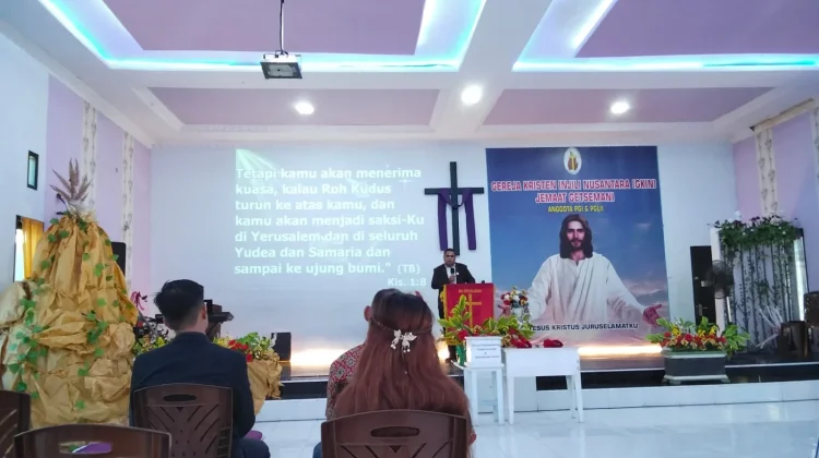 GKIN Jemaat Getsemani Tolitoli Gelar Ibadah Peringatan Kenaikan Yesus Kristus