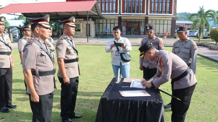 Sertijab Pejabat Utama Polres Tolitoli Berlangsung Khidmat