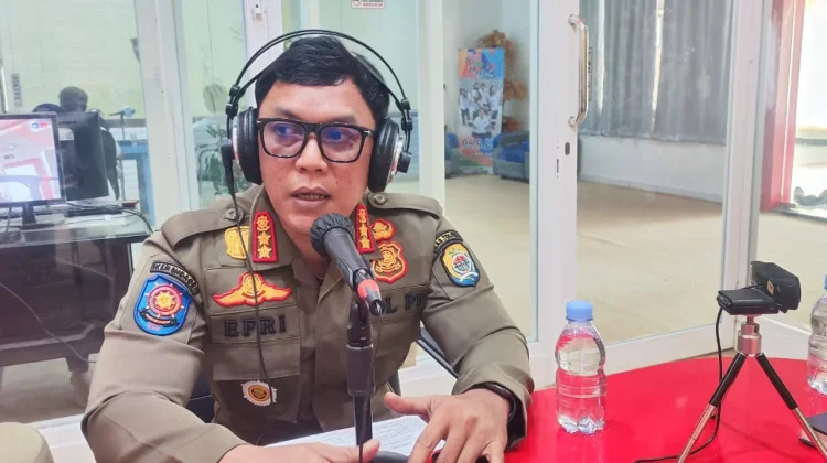 Satpol PP Tolitoli Tegaskan Aktivitas Jual Beli Tidak Diperbolehkan di Jalan Baru