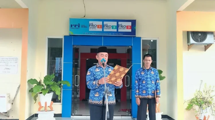 RRI Tolitoli Gelar Upacara Harkitnas ke-118, Teguhkan Semangat Kemandirian Bangsa