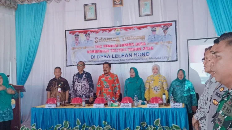 Sekda Tolitoli Apresiasi Penilaian Lomba Desa Lelean Nono