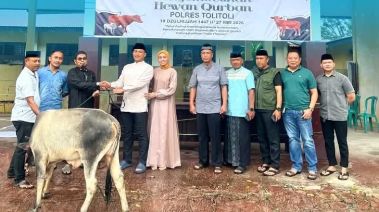 Polres Tolitoli Sembelih 13 Hewan Kurban di Iduladha 1447 H