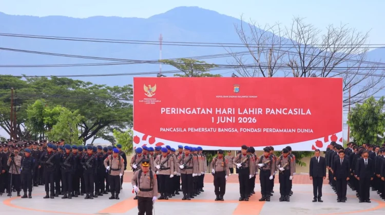 Polda Sulteng Gelar Upacara Hari Lahir Pancasila 2026