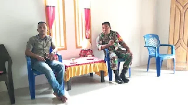 Babinsa dan Pemdes Bodi Perkuat Sinergi lewat Komsos