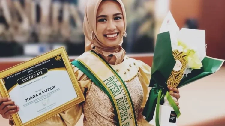 Keyza Febi Lestari Raih 1st Runner Up Putri Adipura Sulteng 2026