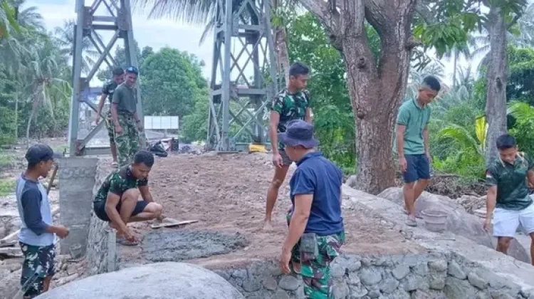 Semangat Gotong Royong Iringi Pembangunan Jembatan Garuda