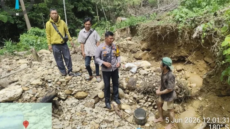 Polsek Dondo Tertibkan Tambang Ilegal di Desa Malala