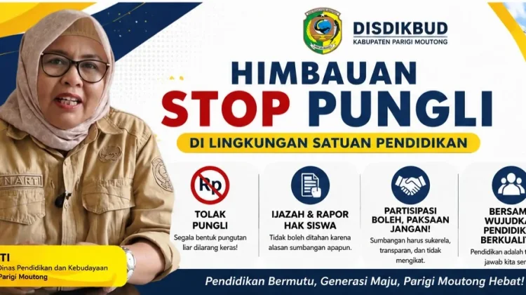 Disdikbud Parimo Tegaskan Larangan Pungli di Sekolah