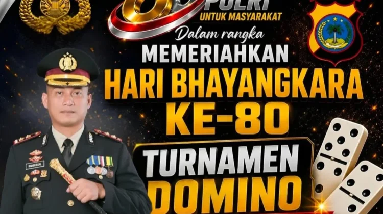 Polres Tolitoli Gelar Turnamen Domino Sambut Hari Bhayangkara