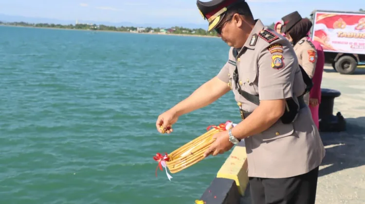 Polres Buol Gelar Upacara Tabur Bunga Sambut Hari Bhayangkara ke-80