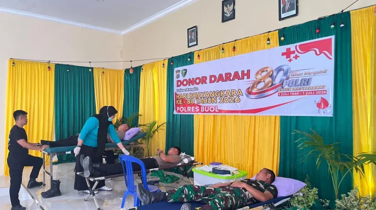 Sambut HUT Bhayangkara ke-80, Polres Buol Gelar Beragam Bakti Sosial