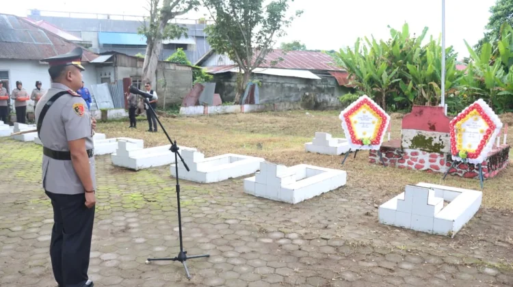 Polres Parimo Gelar Ziarah Rombongan Sambut HUT Bhayangkara ke 80