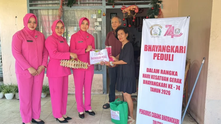 Bhayangkari Tolitoli Anjangsana ke Warakawuri Jelang HKGB Ke-74
