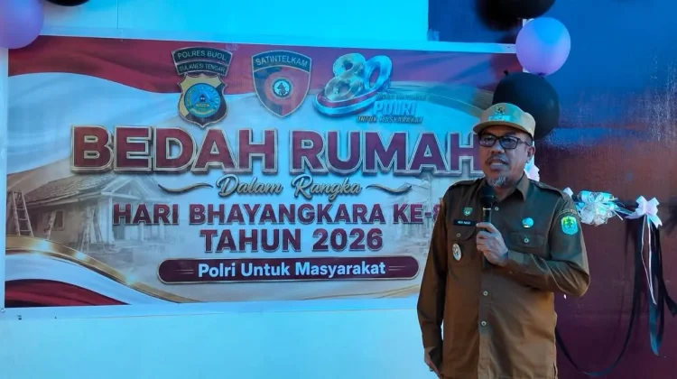 Pemkab Buol Apresiasi Bedah Rumah Polres Sambut HUT Bhayangkara