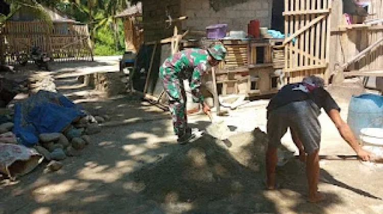 Koramil Dampal Perkuat Komunikasi Sosial lewat Kegiatan Binter