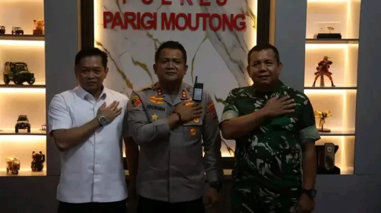 Kapolres Perkuat Sinergi  bersama TNI dan Kejaksaan di Parigi Moutong