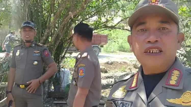 Satpol-PP dan DLH Buol Tertibkan Tambang Galian C Ilegal