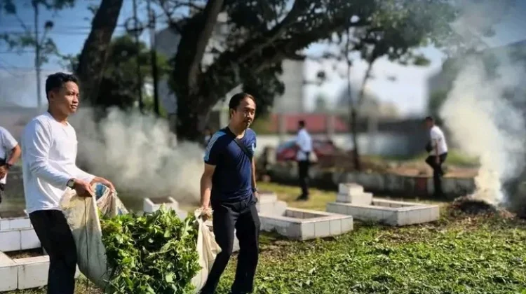 Lapas Parigi Gelar Aksi Bersih Kemerdekaan di TMP