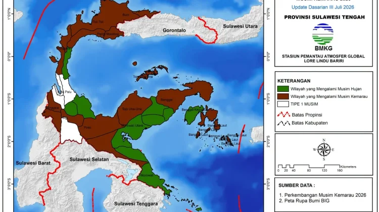 Cuaca Tolitoli, Buol, dan Parigi Moutong Cerah Berawan