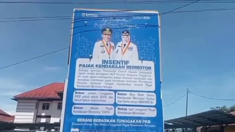 Insentif Pajak Kendaraan Sulteng Berlaku hingga 5 September