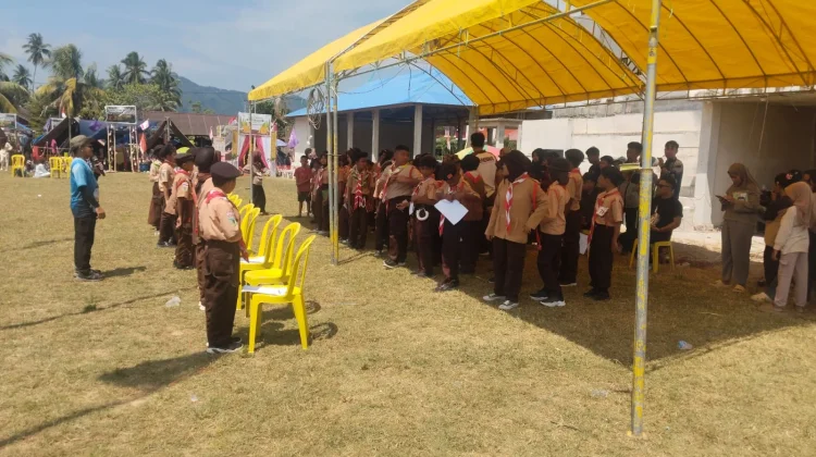 Siswa SD-SMP Galang Meriahkan Hari Pramuka dengan Perkemahan