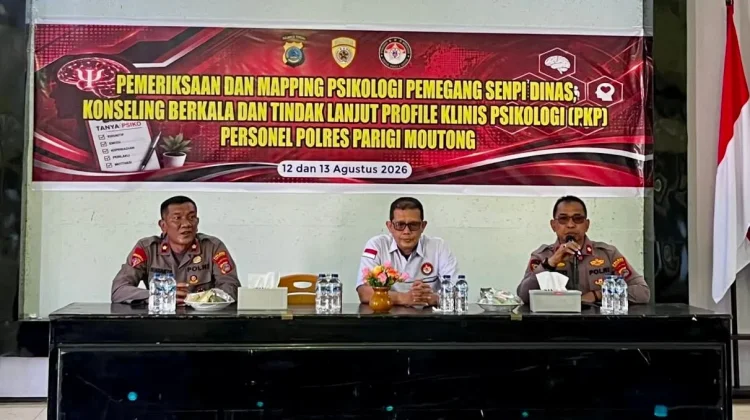 Biro SDM Polda Sulteng Perkuat Kesehatan Mental Personel Polres Parimo