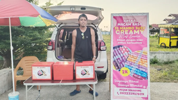 Es Mambo Creamy Erwin Laris Manis di Stadion Nopi Tolitoli