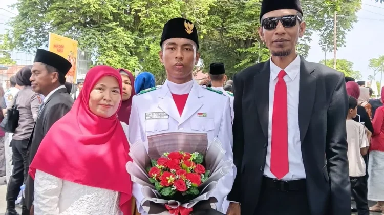 Alfathi Putra Islami Bangga Jadi Pengibar Bendera HUT RI ke-81