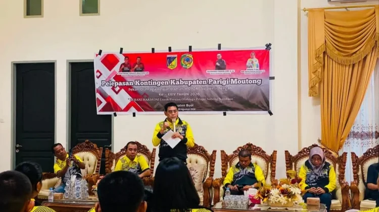 Bupati Parimo Lepas Kontingen POPDA ke-24 di Kabupaten Buol
