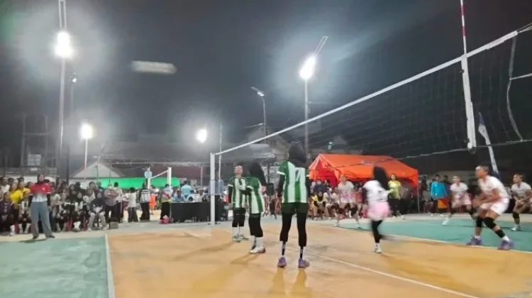 Voli Putri POPDA Buol Jadi Magnet Hiburan Malam Keluarga