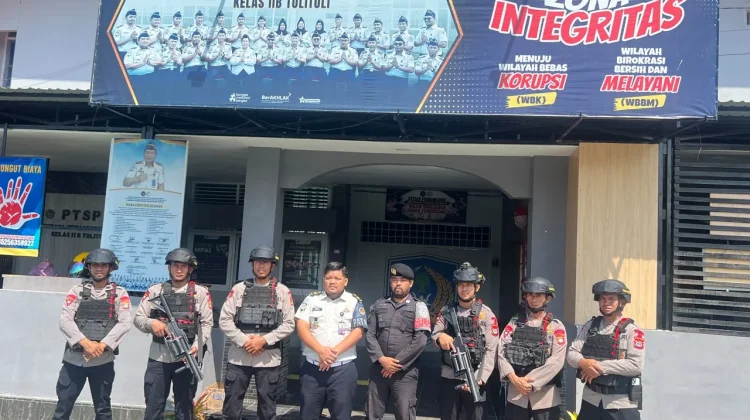 Sinergi Lapas Tolitoli dan Brimob Perkuat Keamanan Pemasyarakatan