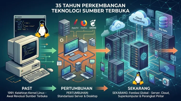 Linux Rayakan 35 Tahun, Dominasi Hampir 80 Persen Web Server